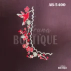 front neck bird embroidery blouse design