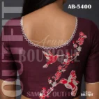 red bird embroidery blouse design ab5400