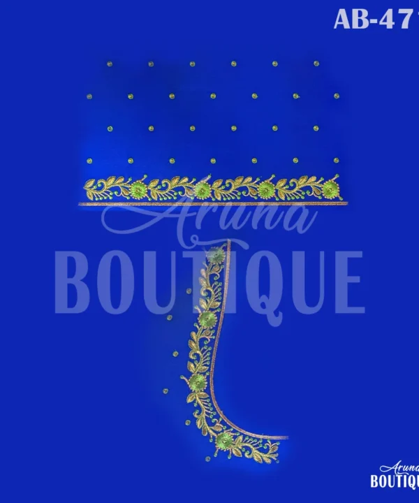 designer blouse embroidery pattern