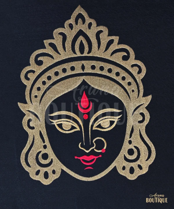 goddess face gold embroidery wall decor