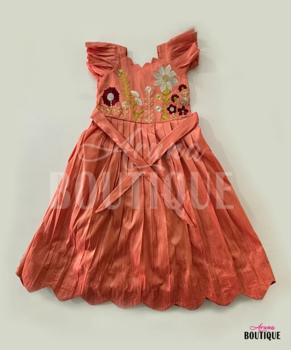 kids-peach-embroidery-frock