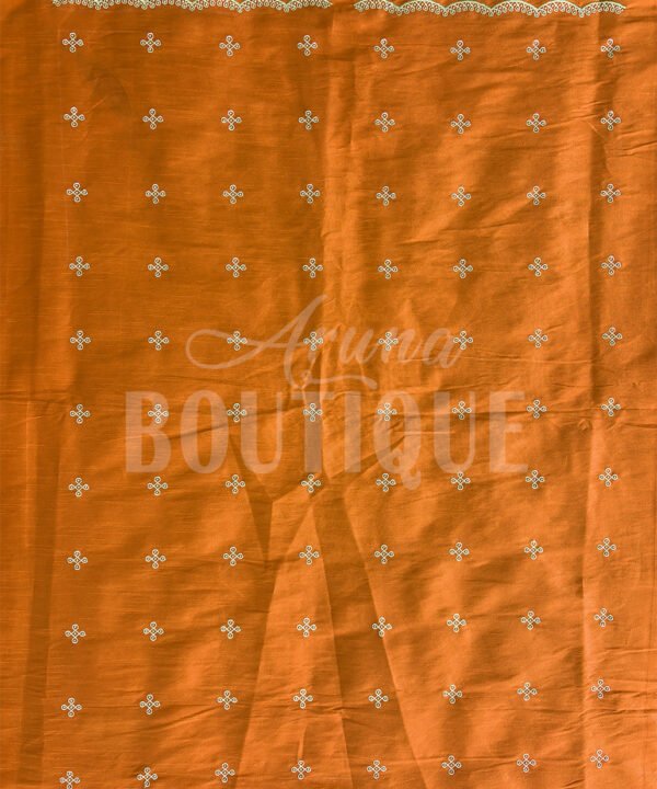 Rangoli-Yellow-All-Over-Buti-1 Mustard Gold Fabric with All Over Butti Work