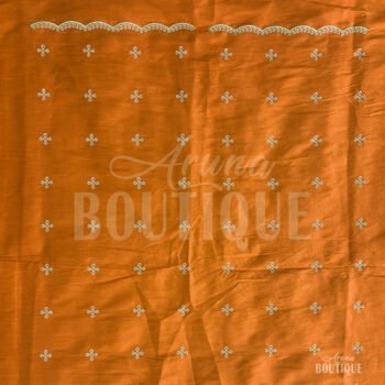 Mustard Gold Fabric with All Over Butti Work