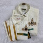 Tirumala Balaji embroidery shirt with premium Zari work