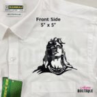 Lord Shiva (Adiyogi) Embroidery Design on Premium Ramraj Shirt