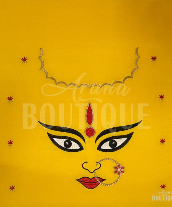 Bonalu-Ammavari-Face-Embroidery-Blouse-Design---Aruna-Boutique Bonalu Ammavari Face Embroidery Blouse Design | 9 Colors Available