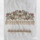 Bridal Bead Work Blouse Front Neck Design