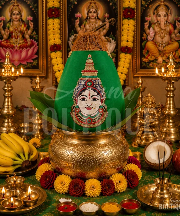 ammavaru-kalasam-embroidery-green-fabric-aruna-boutique ammavaru-kalasam-embroidery-green-fabric-aruna-boutique