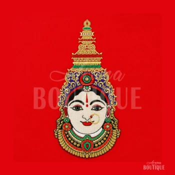 Premium Ammavari Kalasam Embroidery Fabric