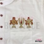 Govinda Namalu Uathayam Chinese Collar White Shirt